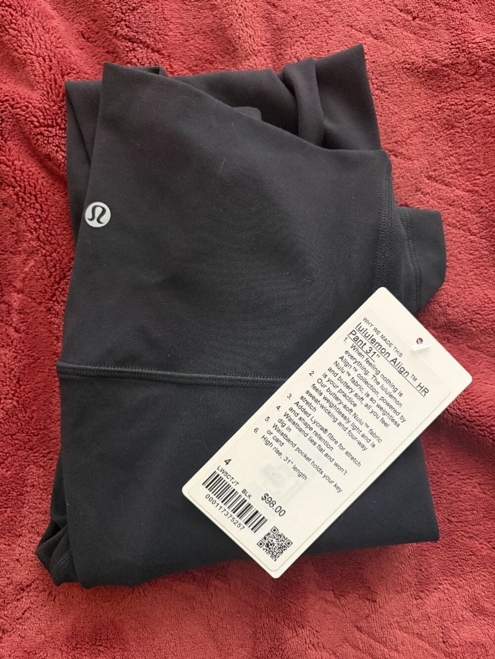 Lululemon Align Black 31in Size 4